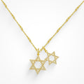 Evry Jewels Double Star Necklace