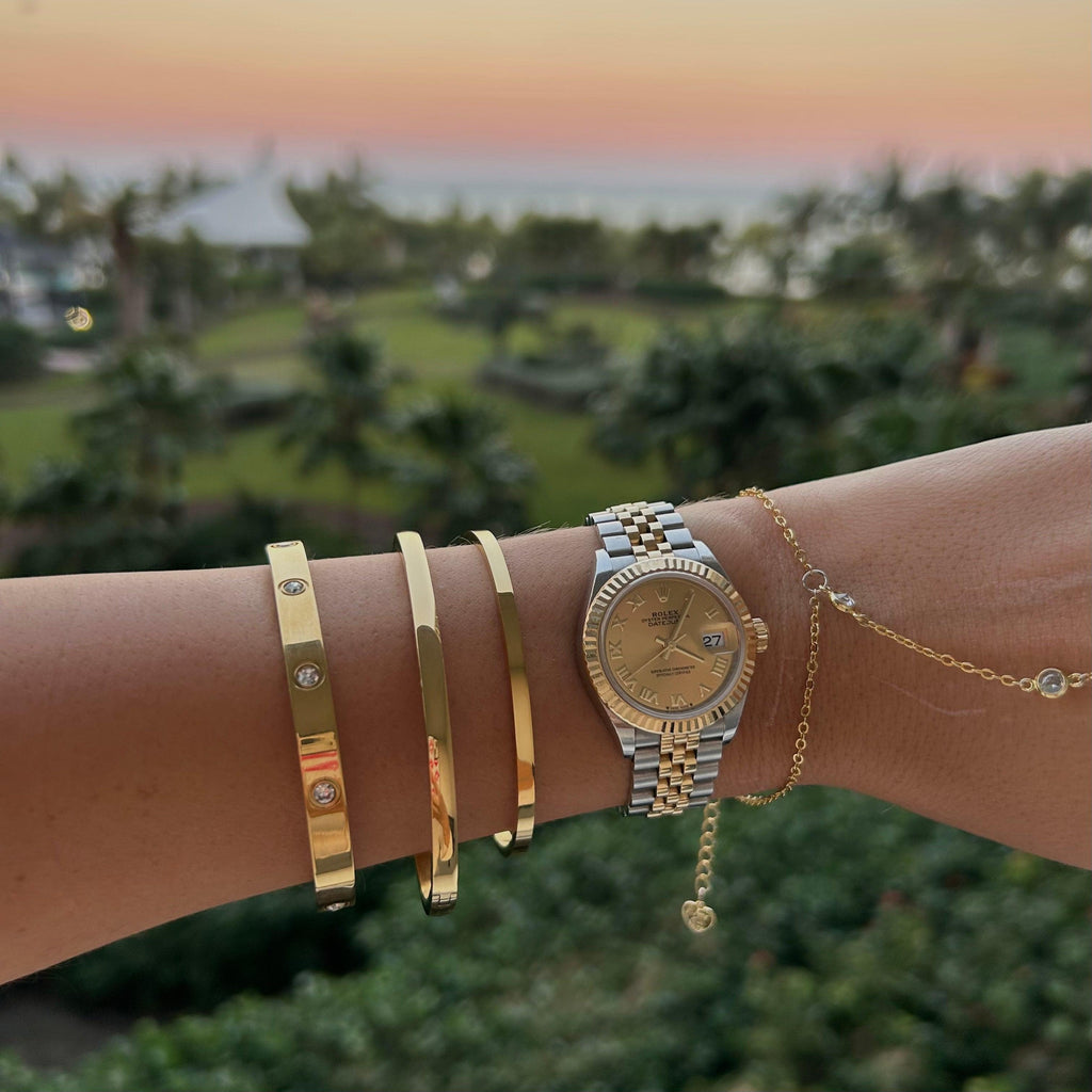 Evry Jewels Waterproof Stainless Steel Bangle