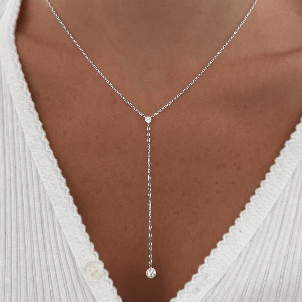 Evry Jewels Falling Star Lariat Necklace