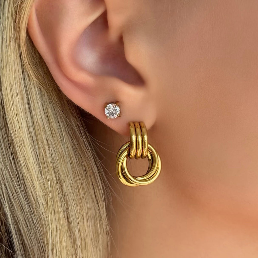 Evry Jewels Bordeaux Earrings