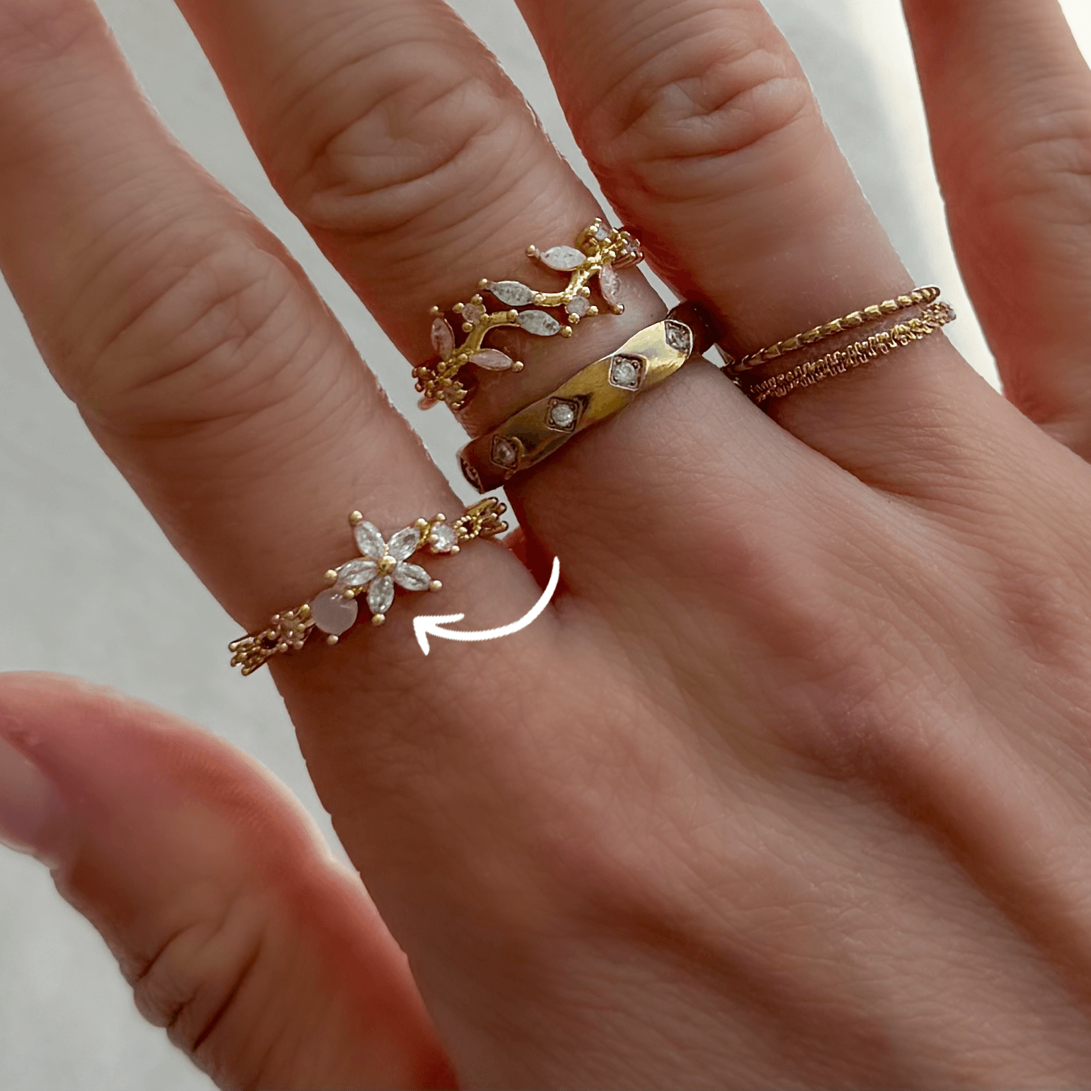 Evry Jewels Princess Spark Ring