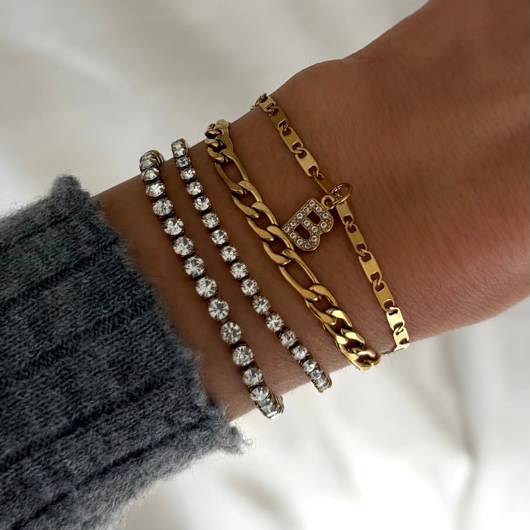 Evry Jewels High-Shine Tennis Bracelet