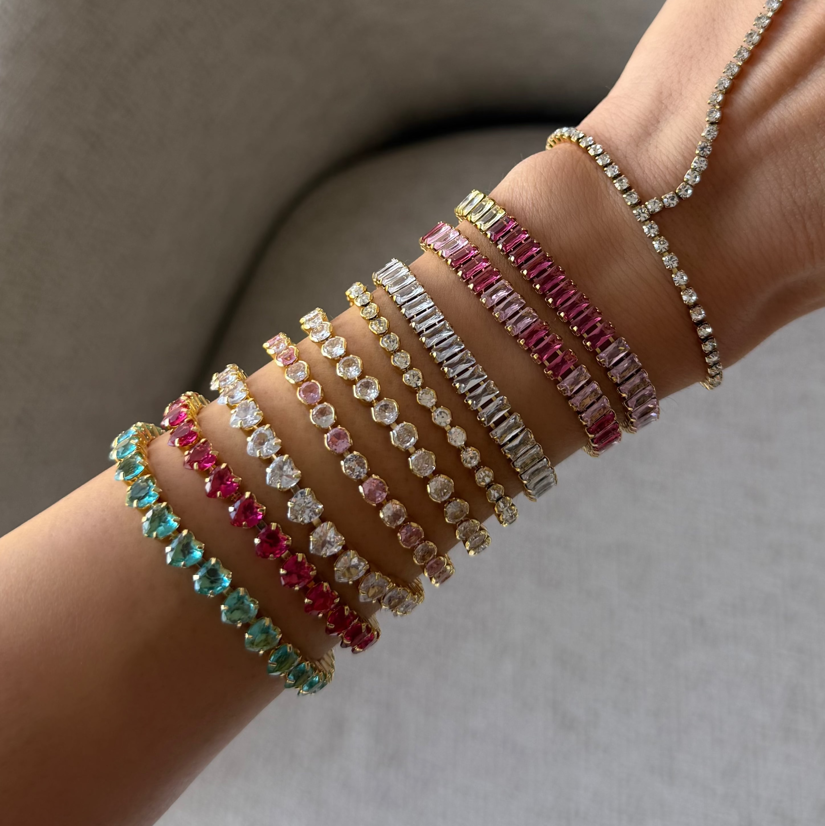 Evry Jewels Frost Beam Tennis Bracelet