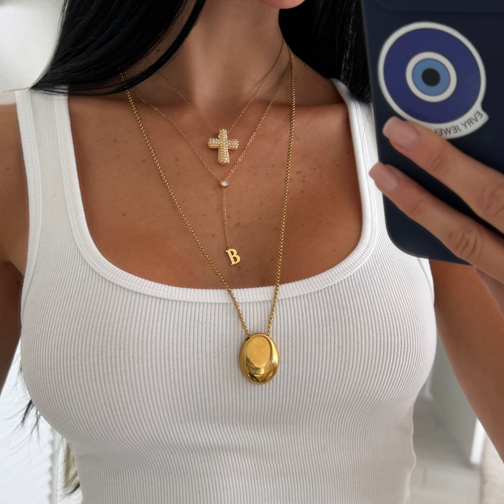 Evry Jewels Love Letter Lariat Necklace