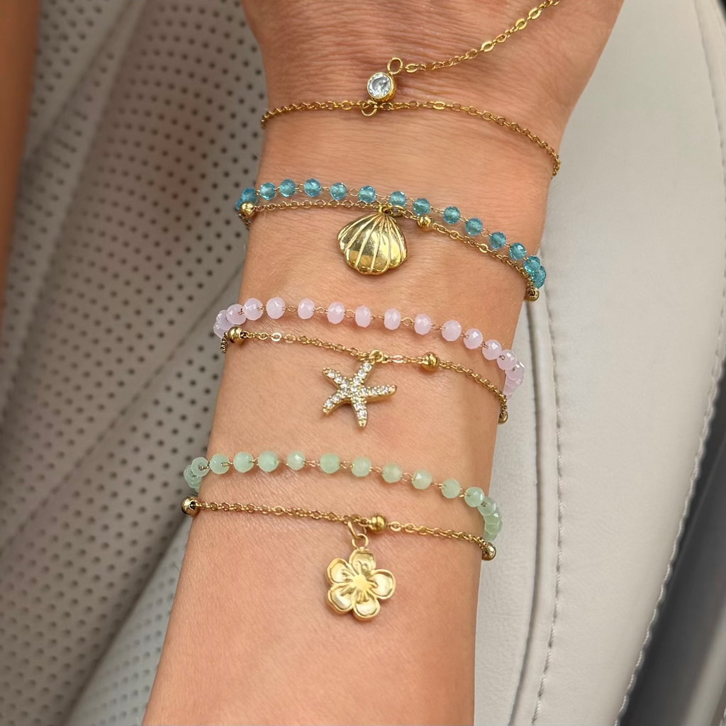 Evry Jewels Double Layer Coastal Charm Bracelet