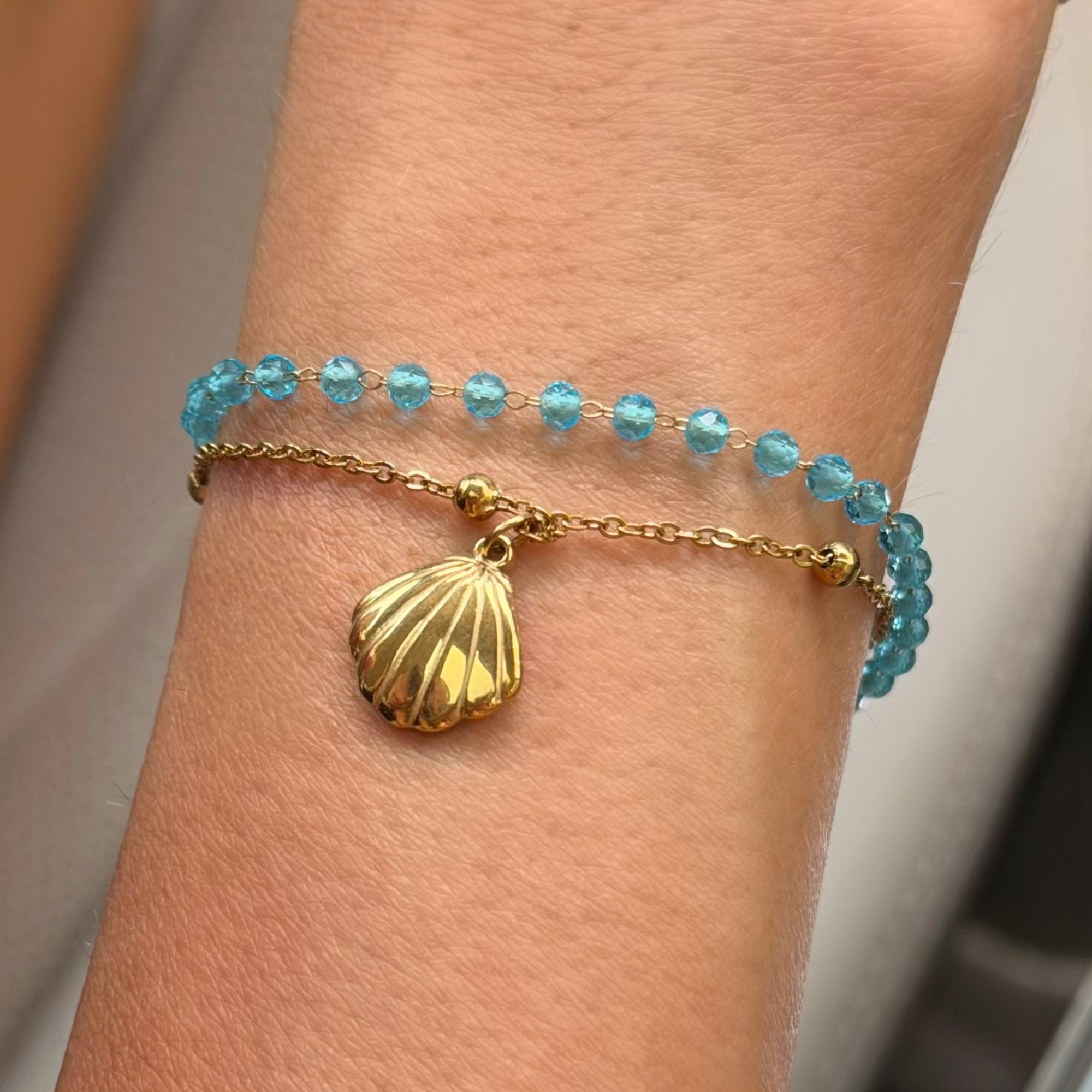 Evry Jewels Double Layer Coastal Charm Bracelet