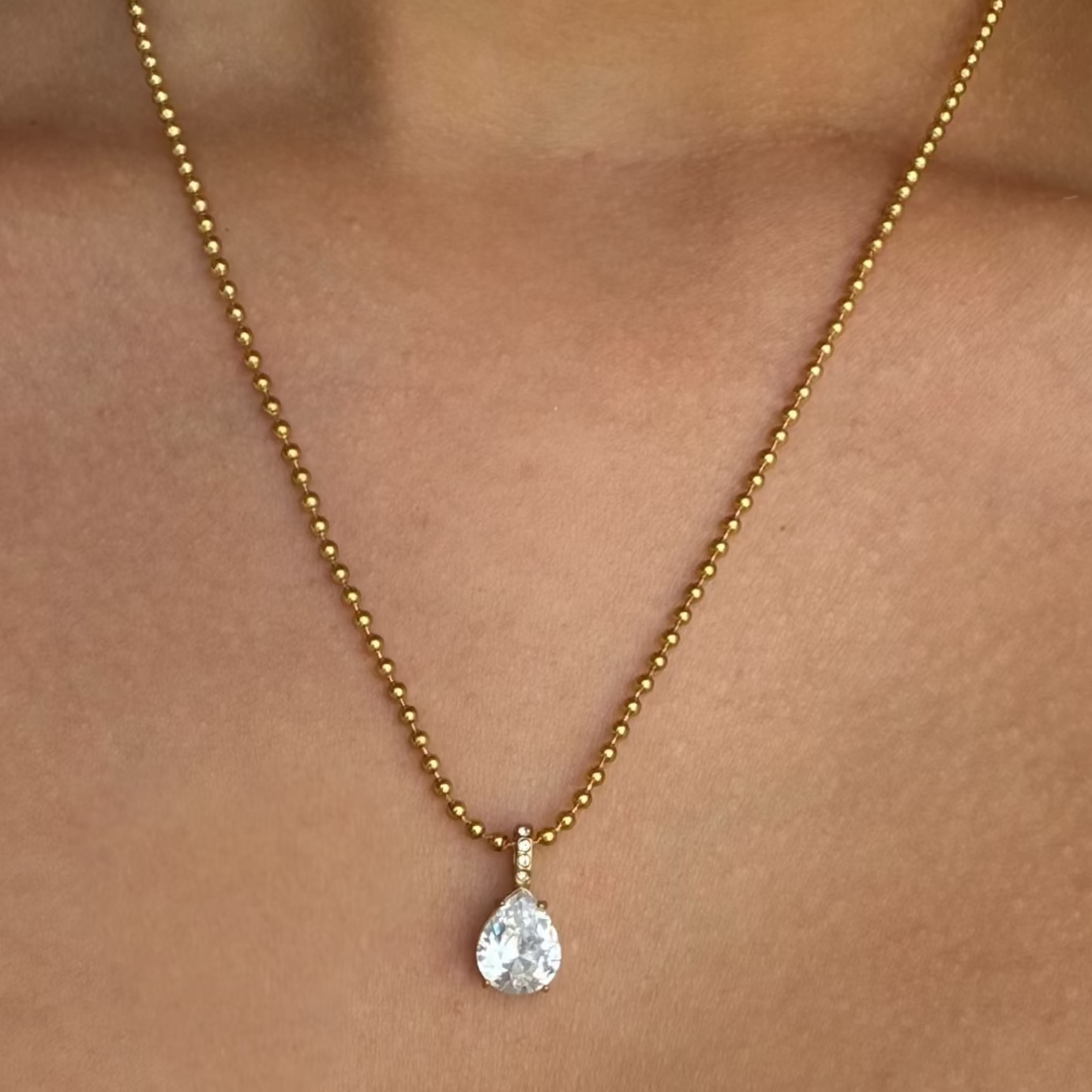 Evry Jewels Drama Drop Necklace
