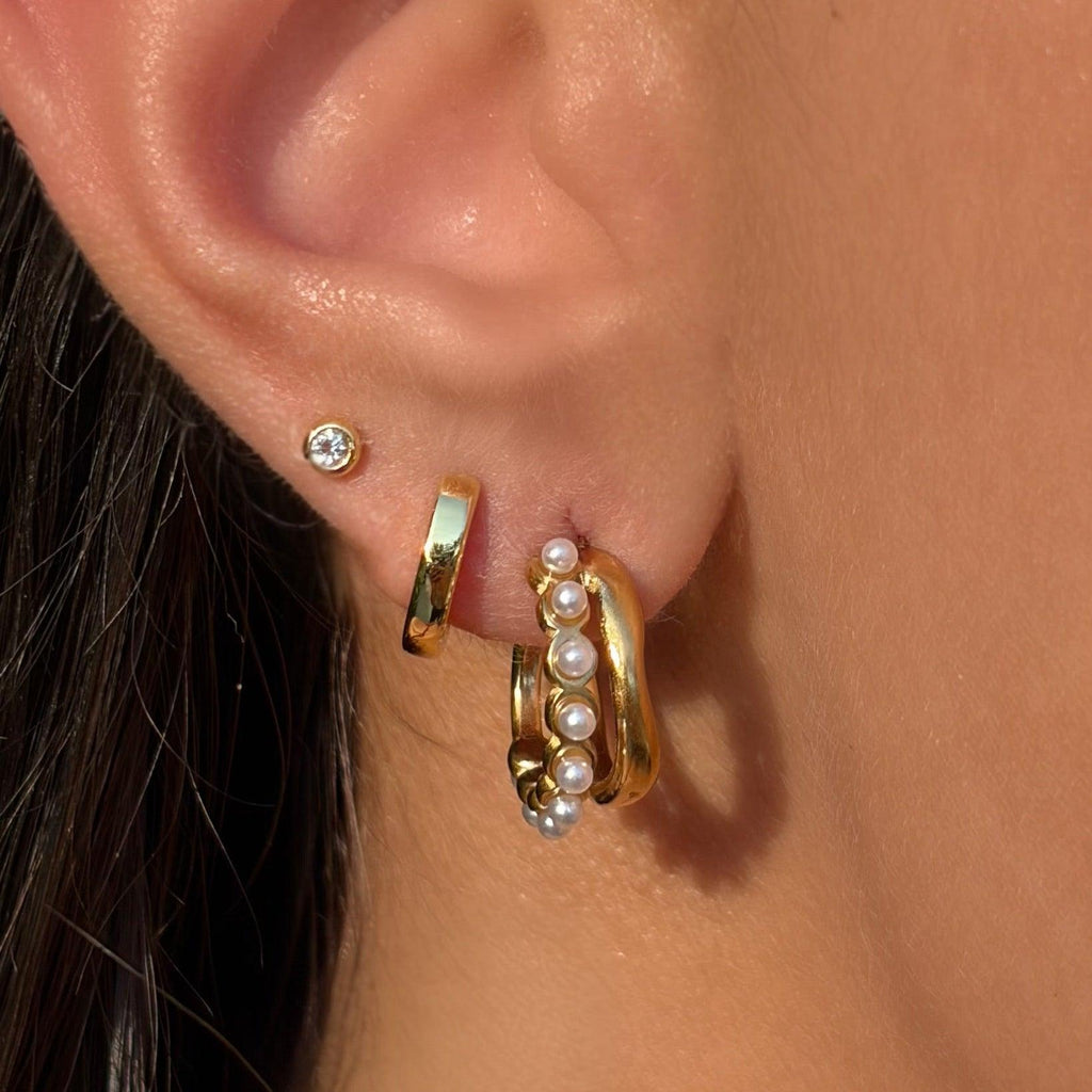 Evry Jewels Ma Cherie Hoop Earrings