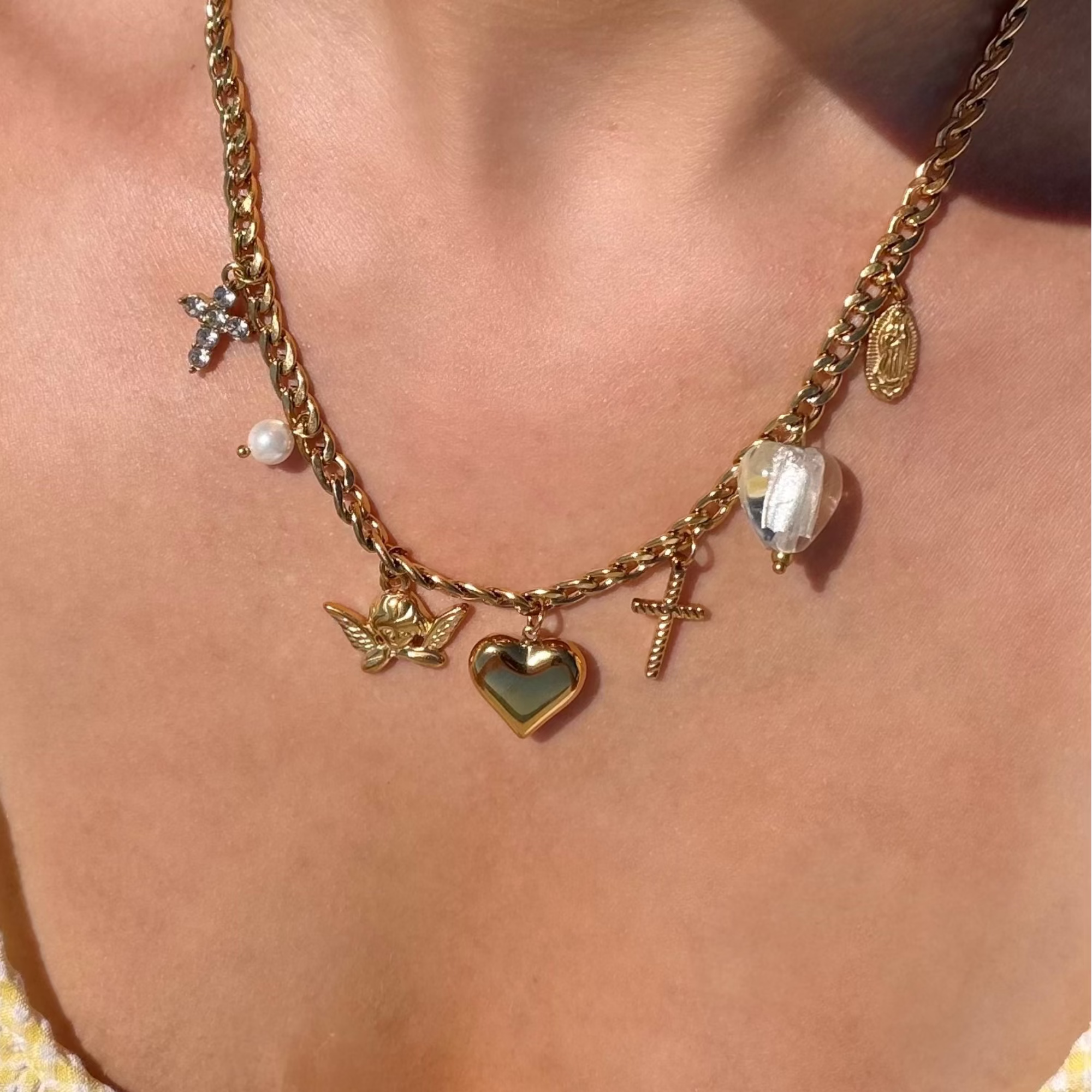 Evry Jewels Icon Charm Necklace