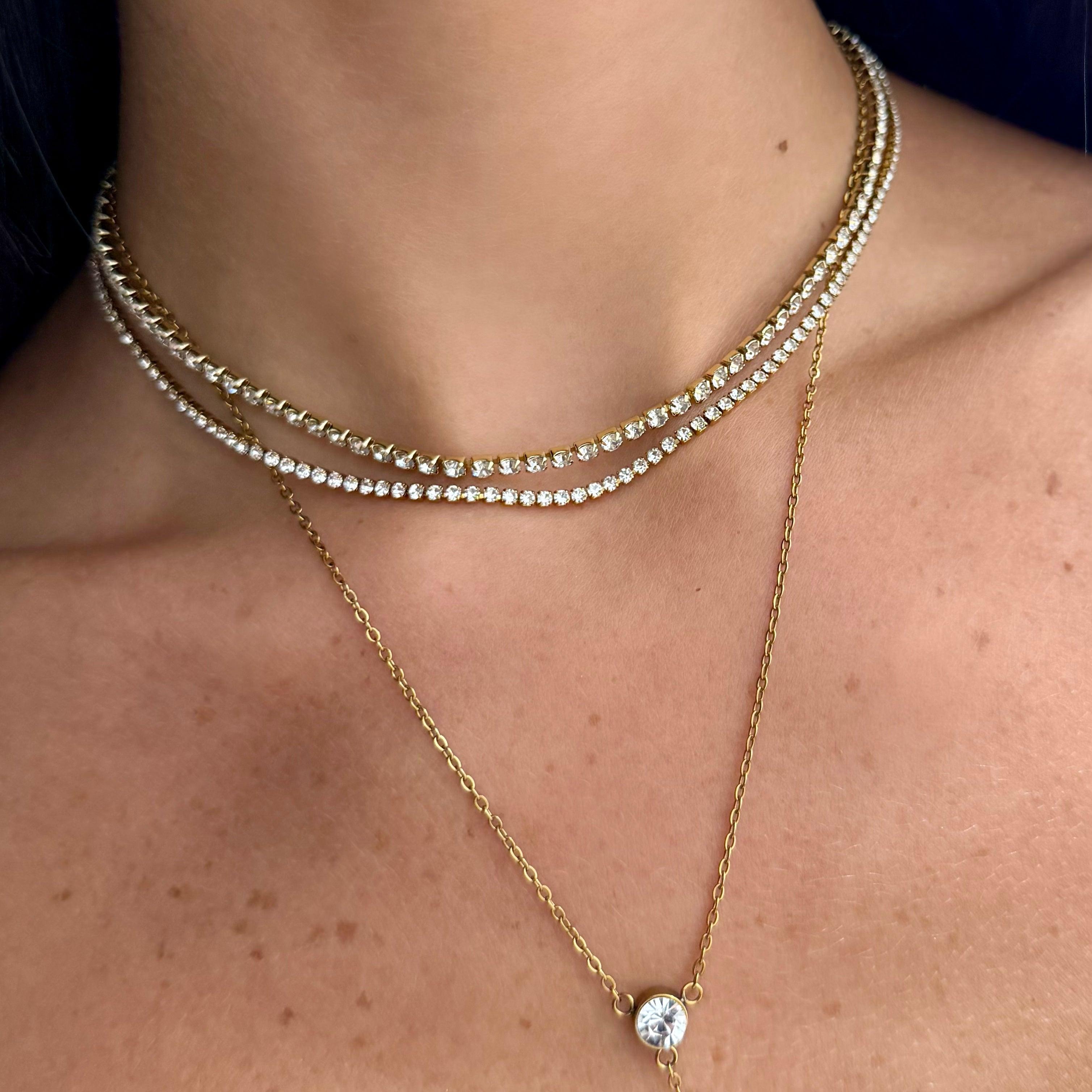 Evry Jewels Nena Tennis Necklace