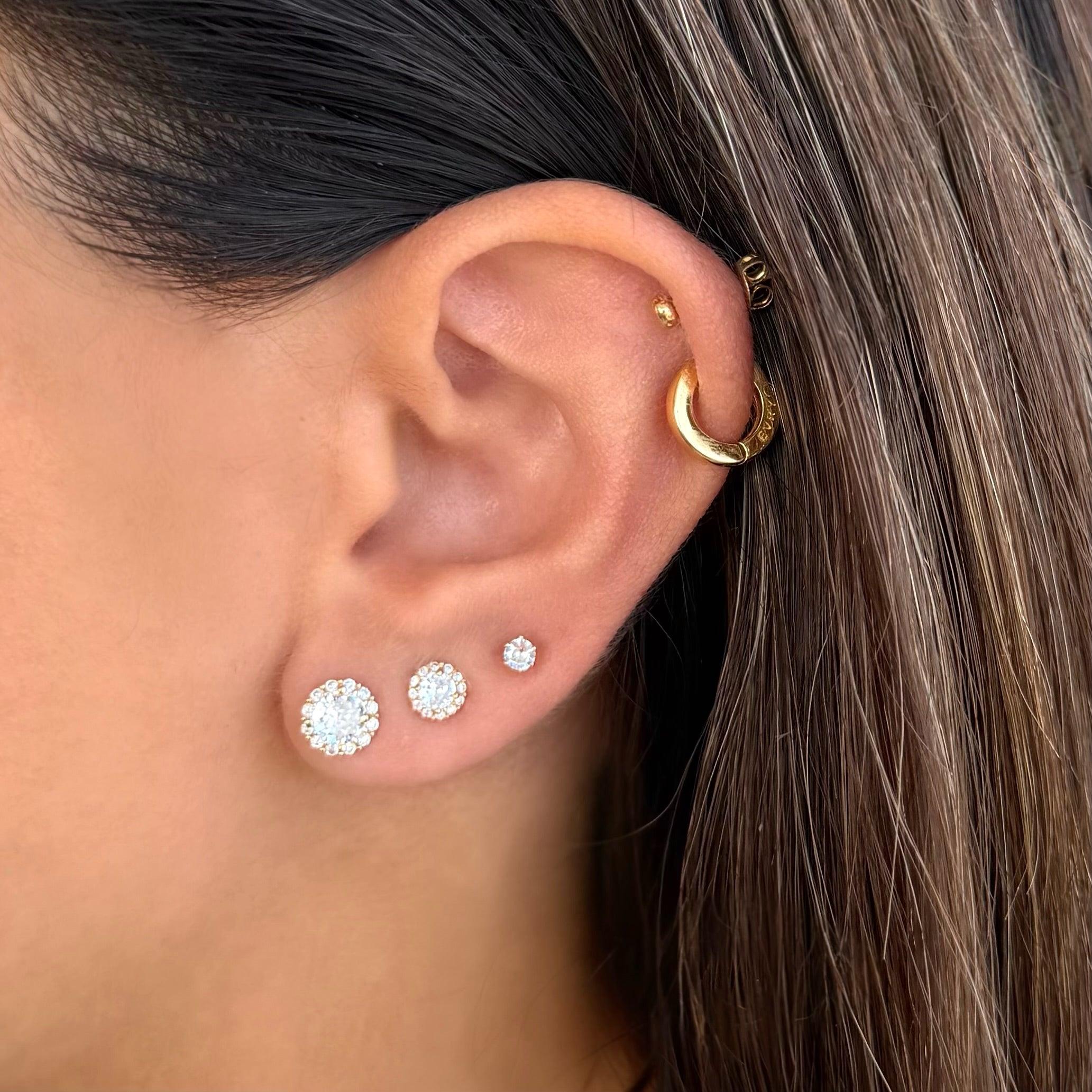 Evry Jewels Evryday Icons Stud Earrings 3 Piece Pack