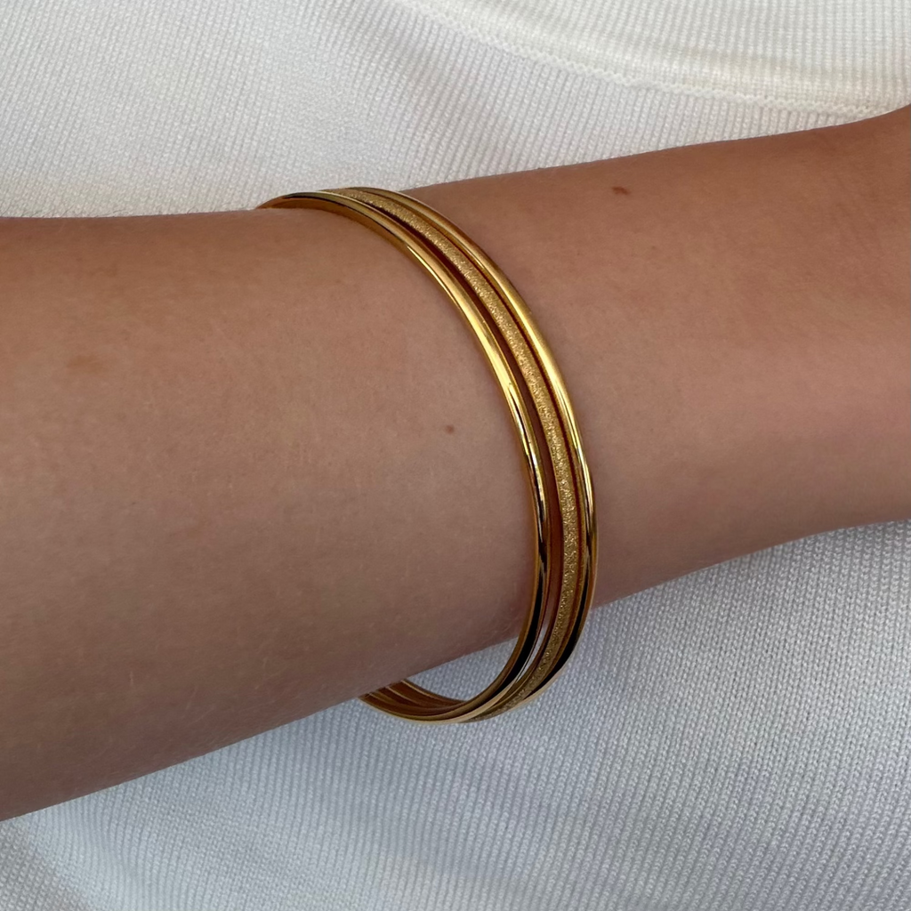 Evry Jewels Baddie 3-Piece Bangle Set