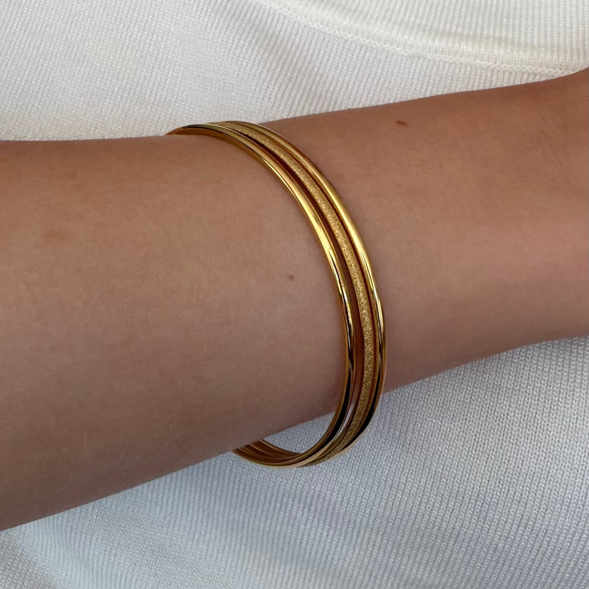 Evry Jewels Baddie 3-Piece Bangle Set