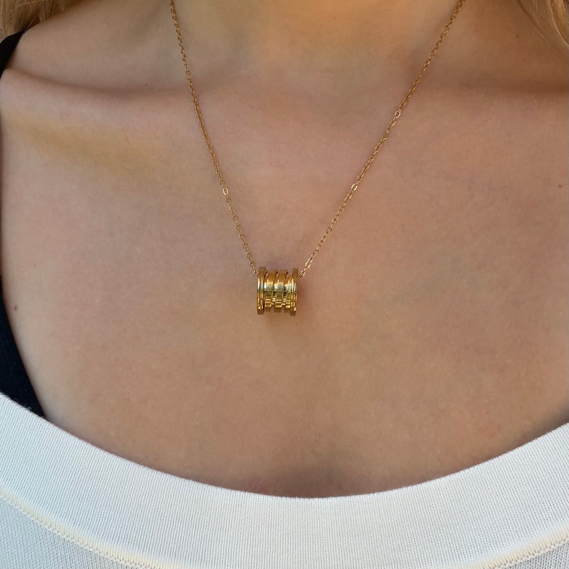 Evry Jewels Stacked Babe Necklace