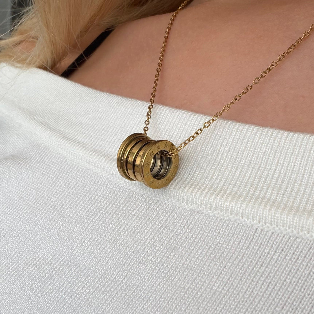 Evry Jewels Stacked Babe Necklace