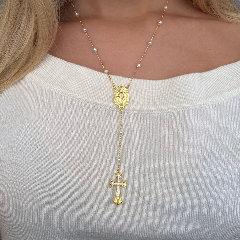 Evry Jewels Sacred Glow Lariat Necklace