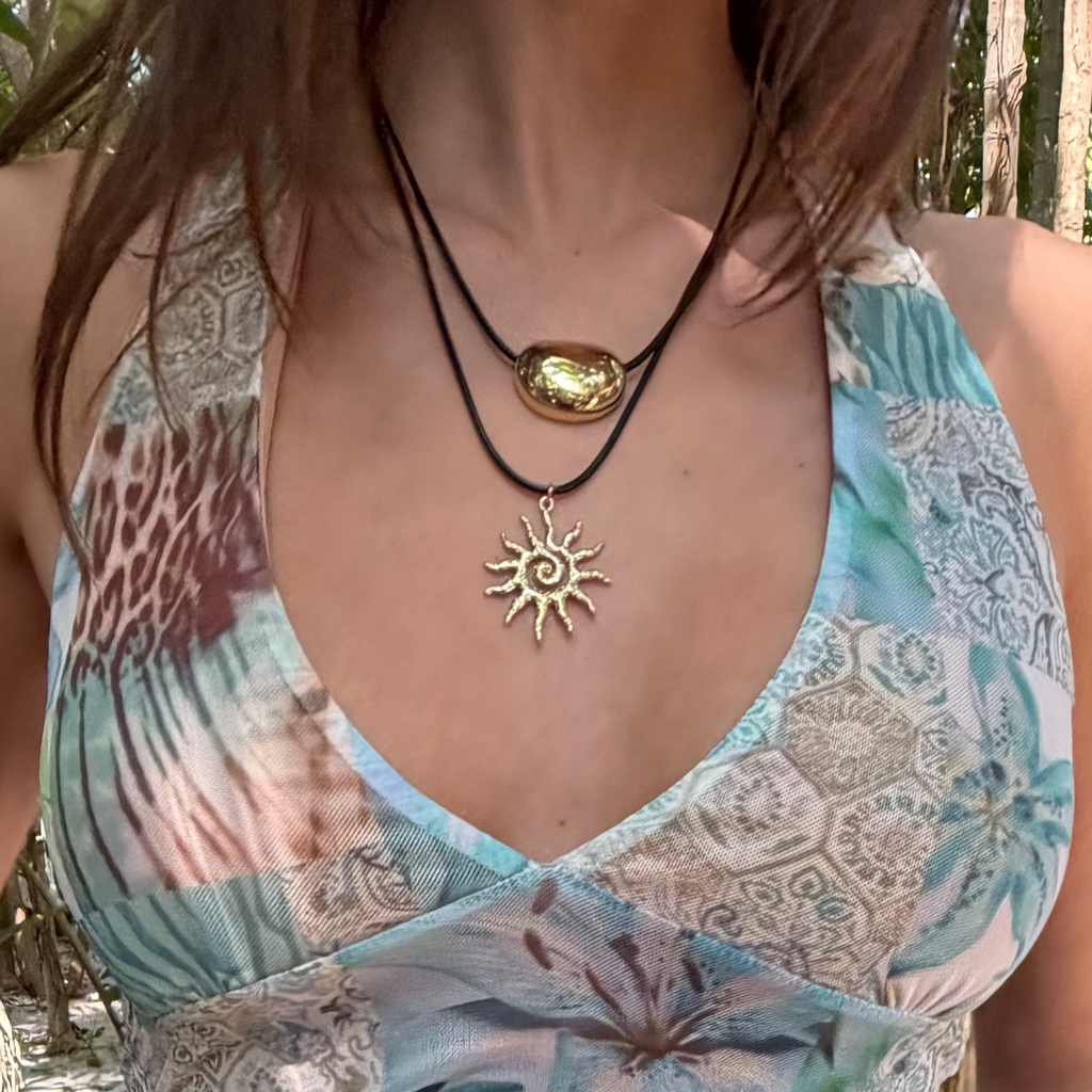 Evry Jewels Sun Kissed Cord Necklace