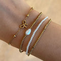 Evry Jewels Sweet Luxe Beaded Bracelet 4 Piece Set