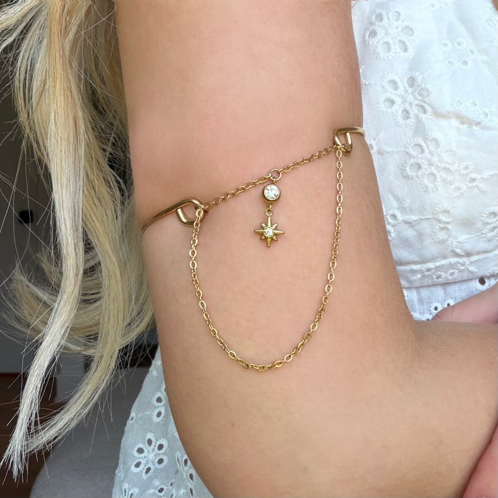 Evry Jewels Icon Energy Arm Chain Gold