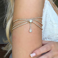 Evry Jewels Icy Glow Arm Chain Gold