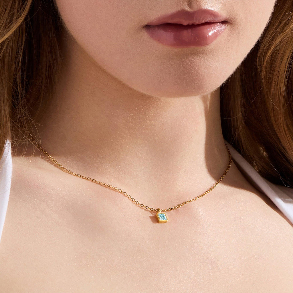 Evry Jewels Faye Birthstone Necklace