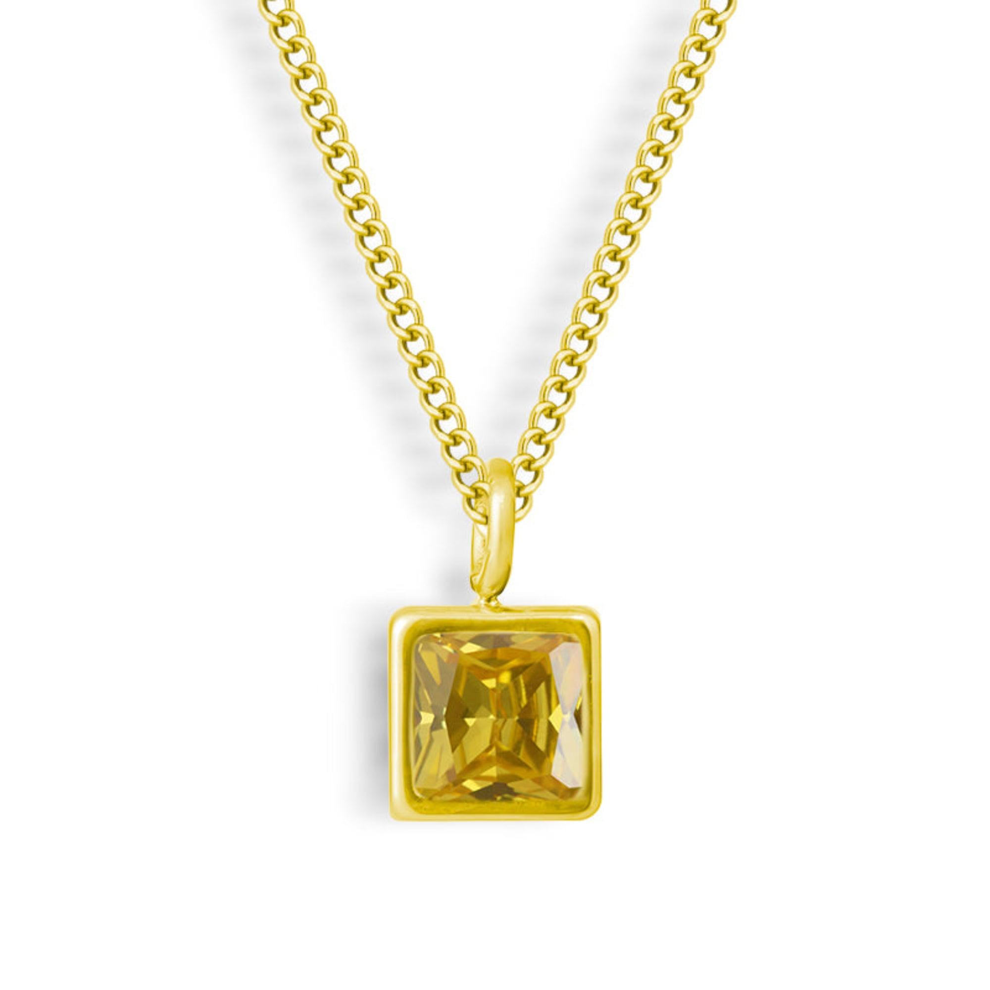 Evry Jewels Faye Birthstone Necklace