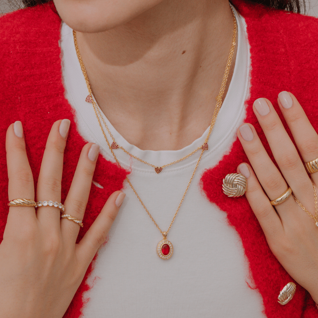 Evry Jewels First Kiss Necklace