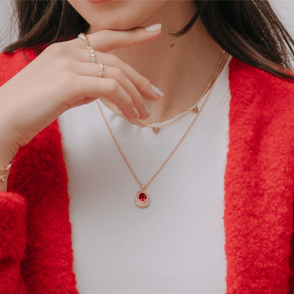 Evry Jewels First Kiss Necklace