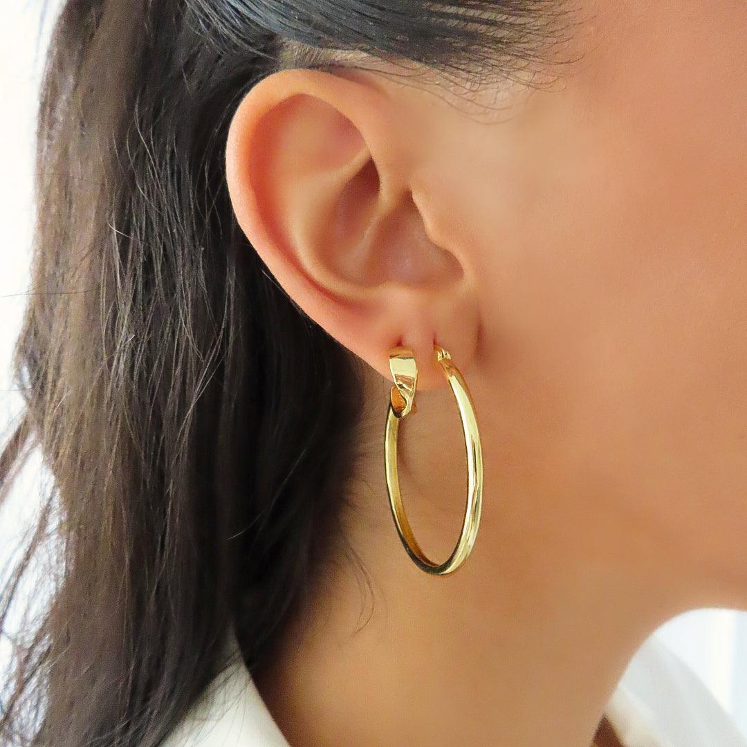 Evry Jewels Flipped Earrings