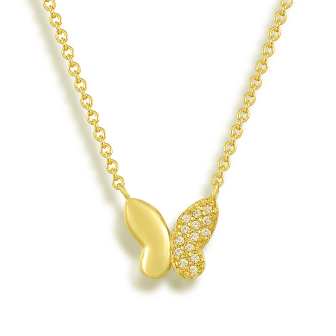 Evry Jewels Fluttering Wings Necklace