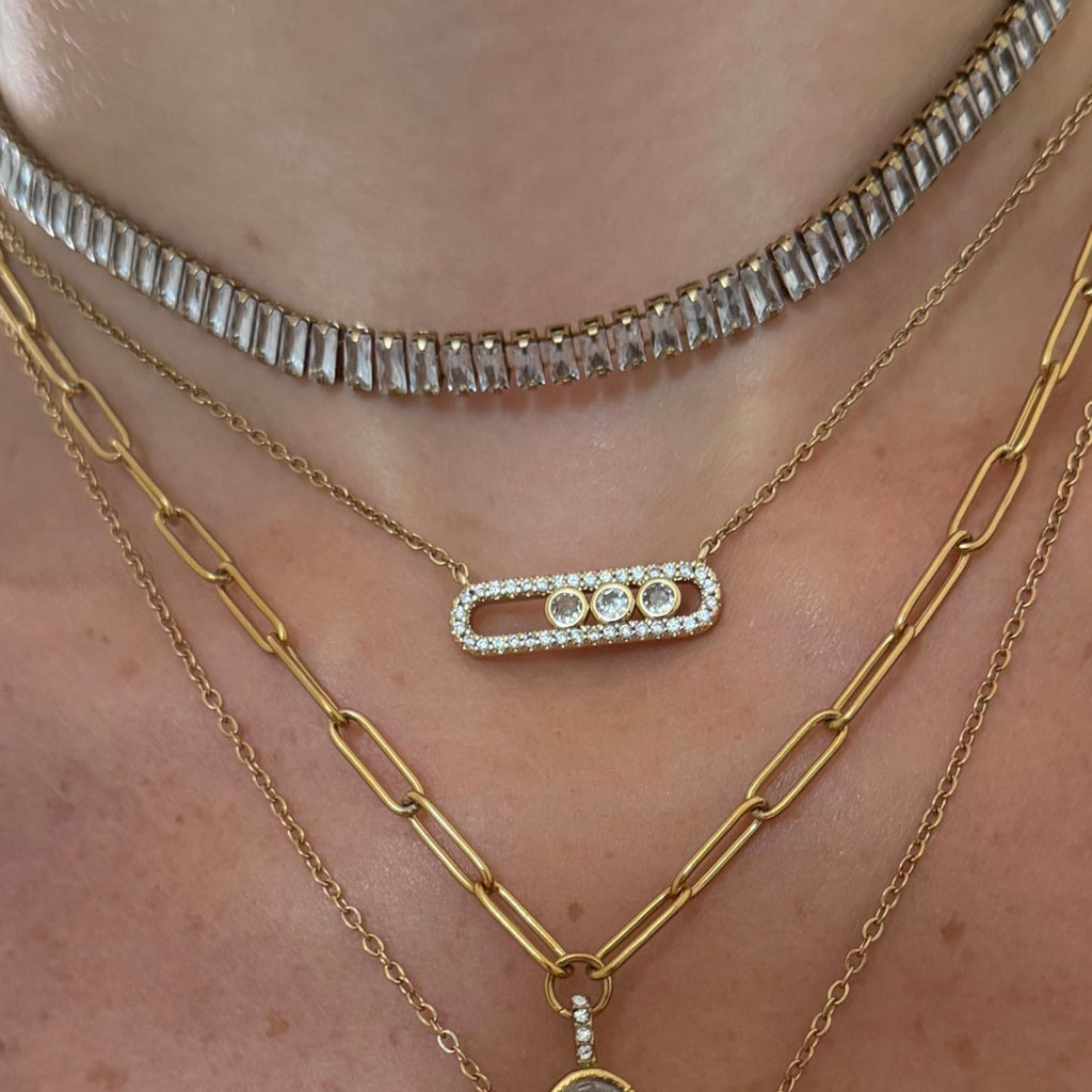 Evry Jewels Starlight Bar Necklace