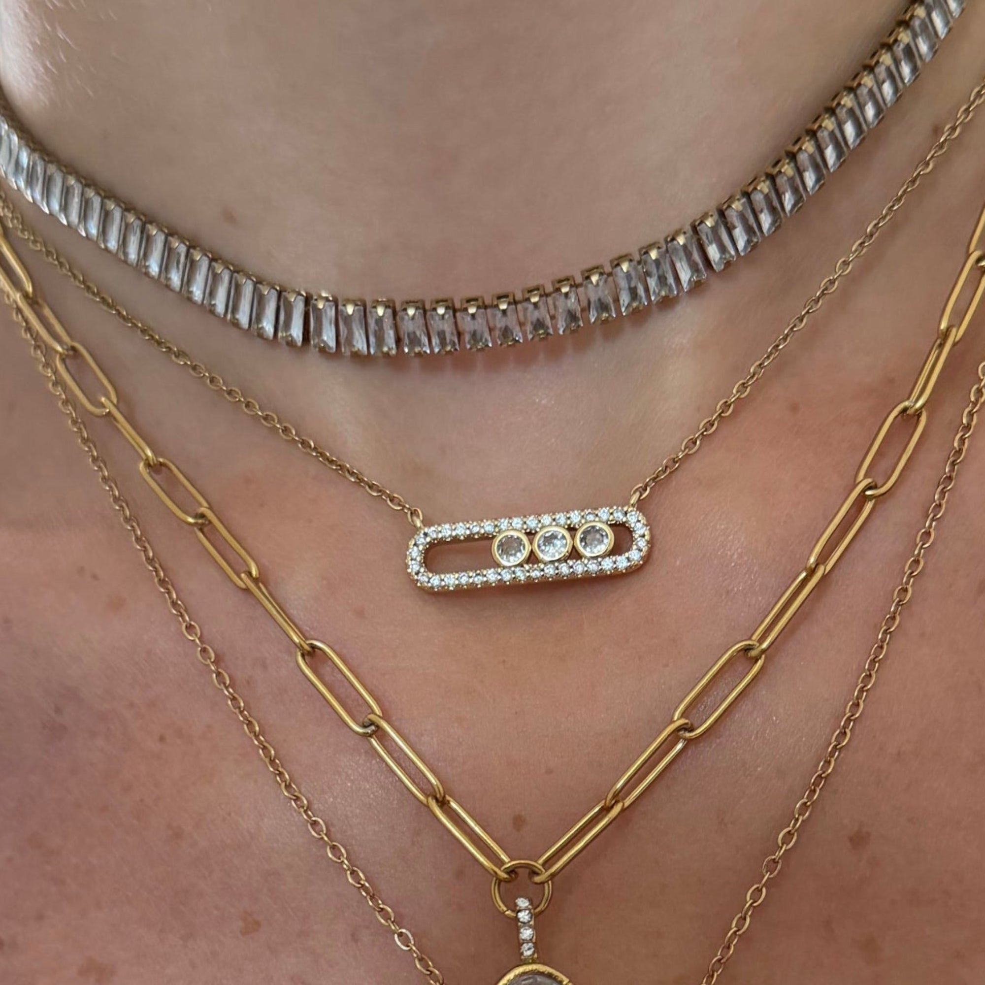 Evry Jewels Starlight Bar Necklace