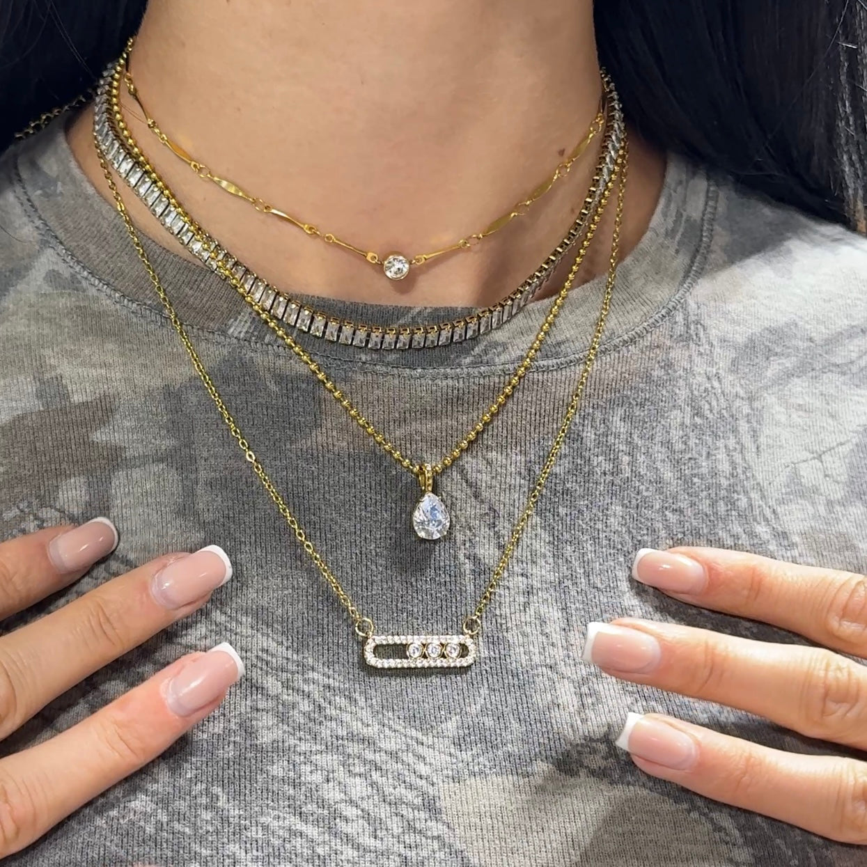 Evry Jewels Spotlight Choker Necklace