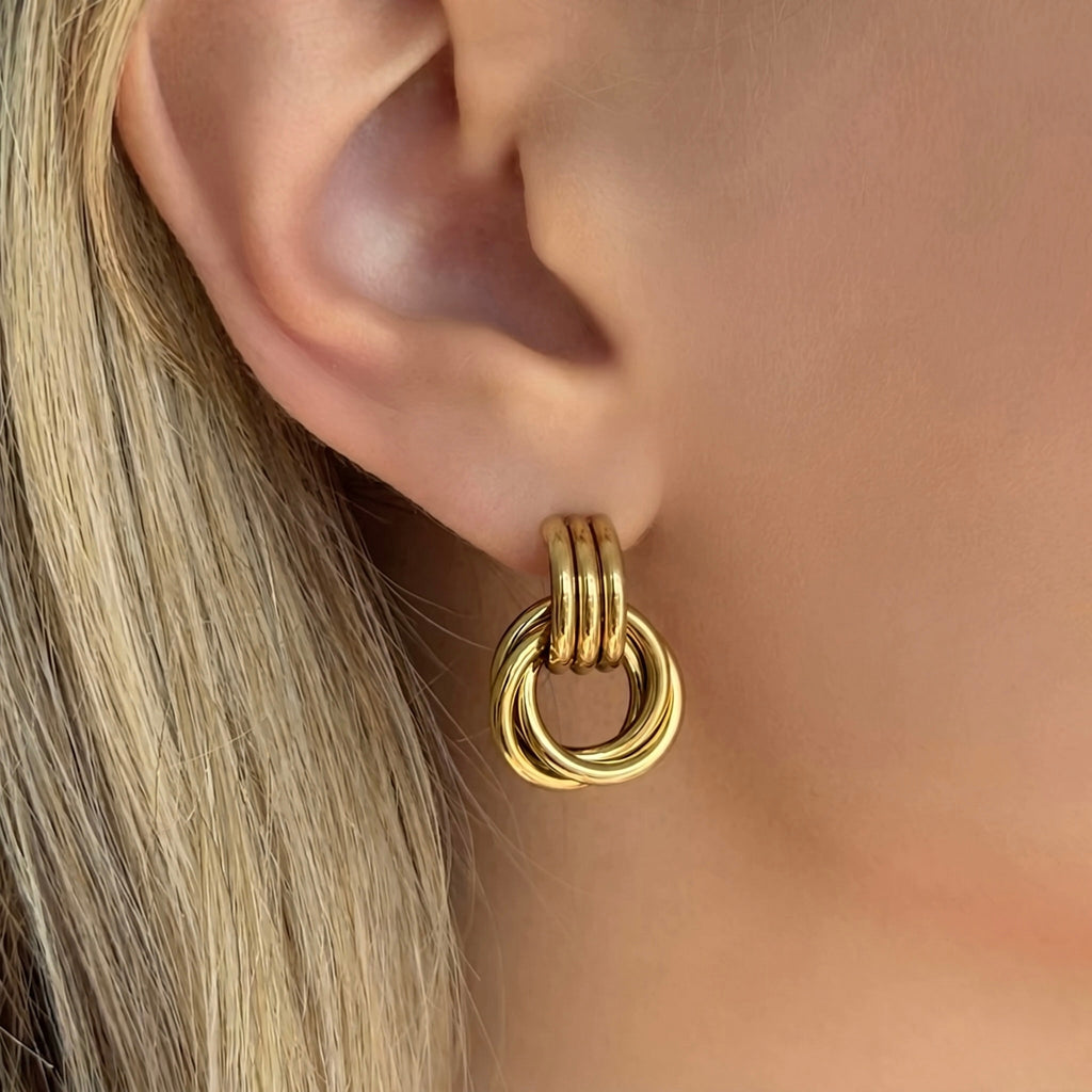 Evry Jewels Bordeaux Earrings