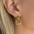 Evry Jewels Bordeaux Earrings