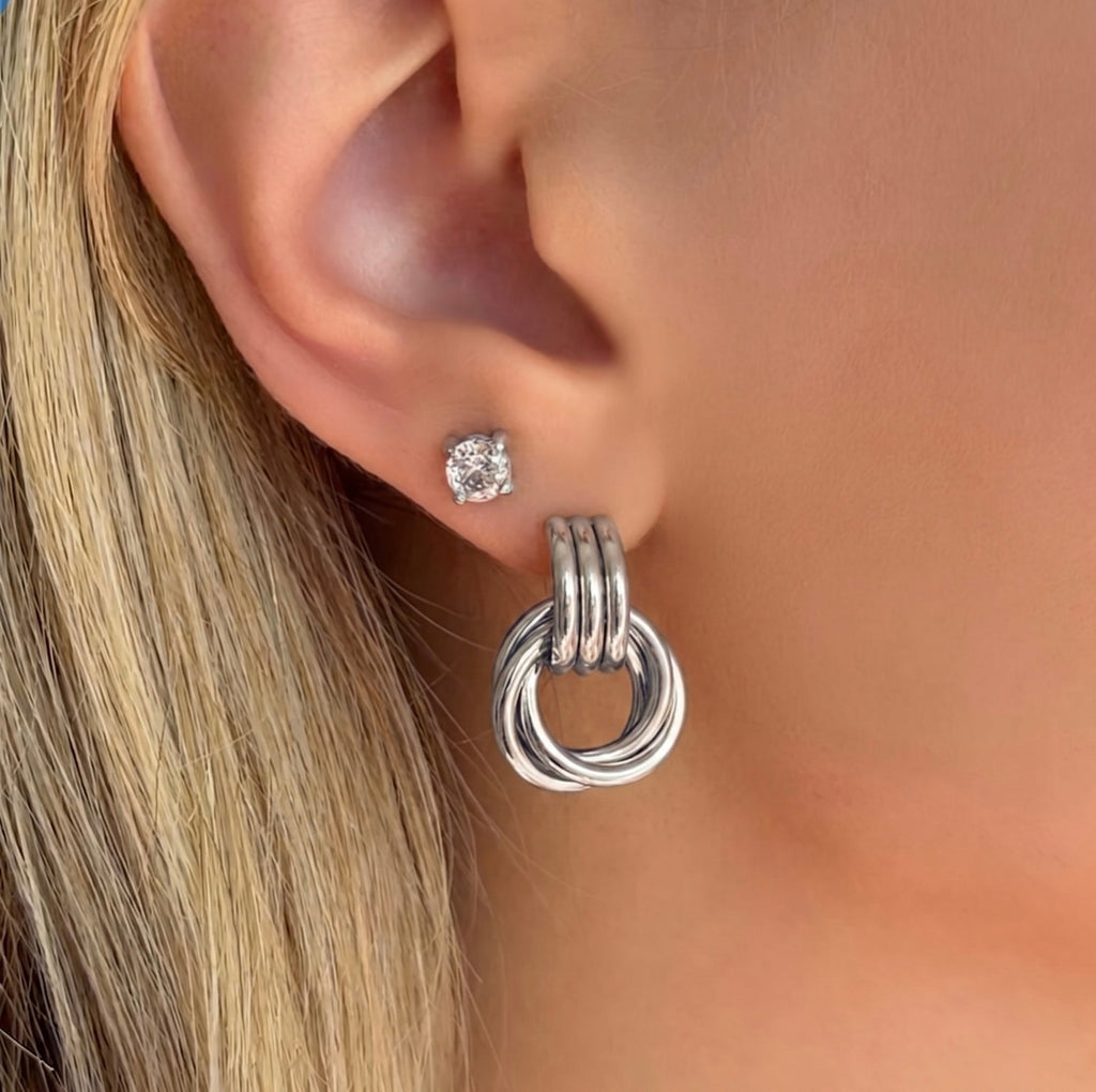 Evry Jewels Bordeaux Earrings