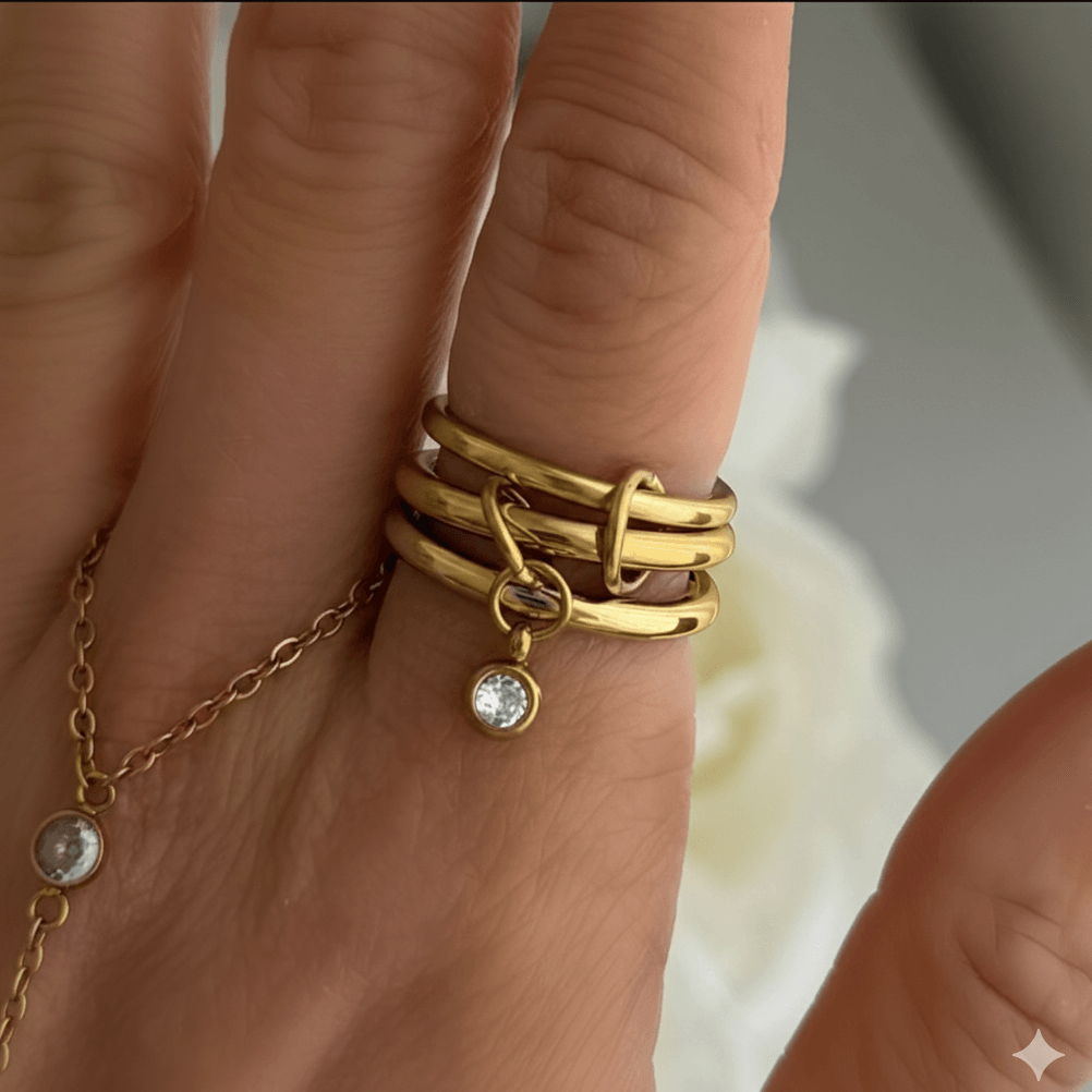 Evry Jewels Ava Stacked Ring