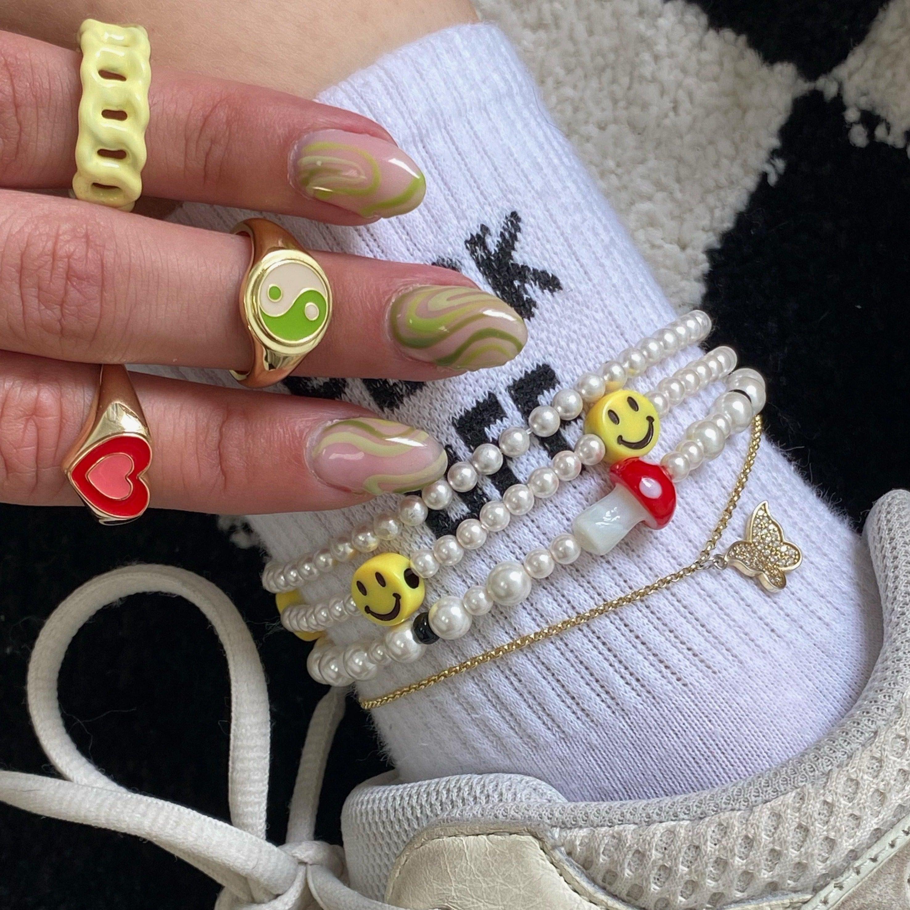 Evry Jewels Girly Pearly Anklet