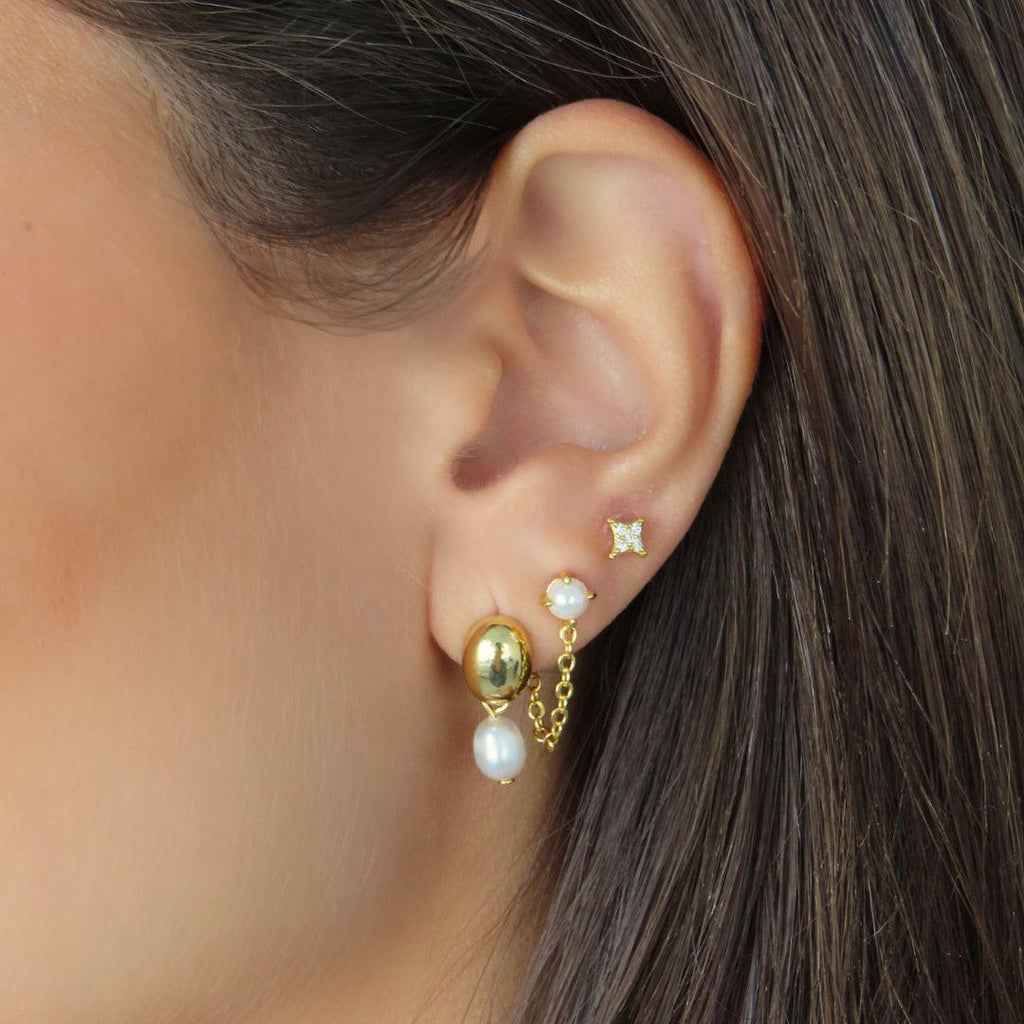 Evry Jewels Girly Pearly Earrings