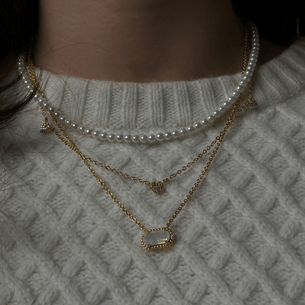 Evry Jewels Girly Pearly Necklace