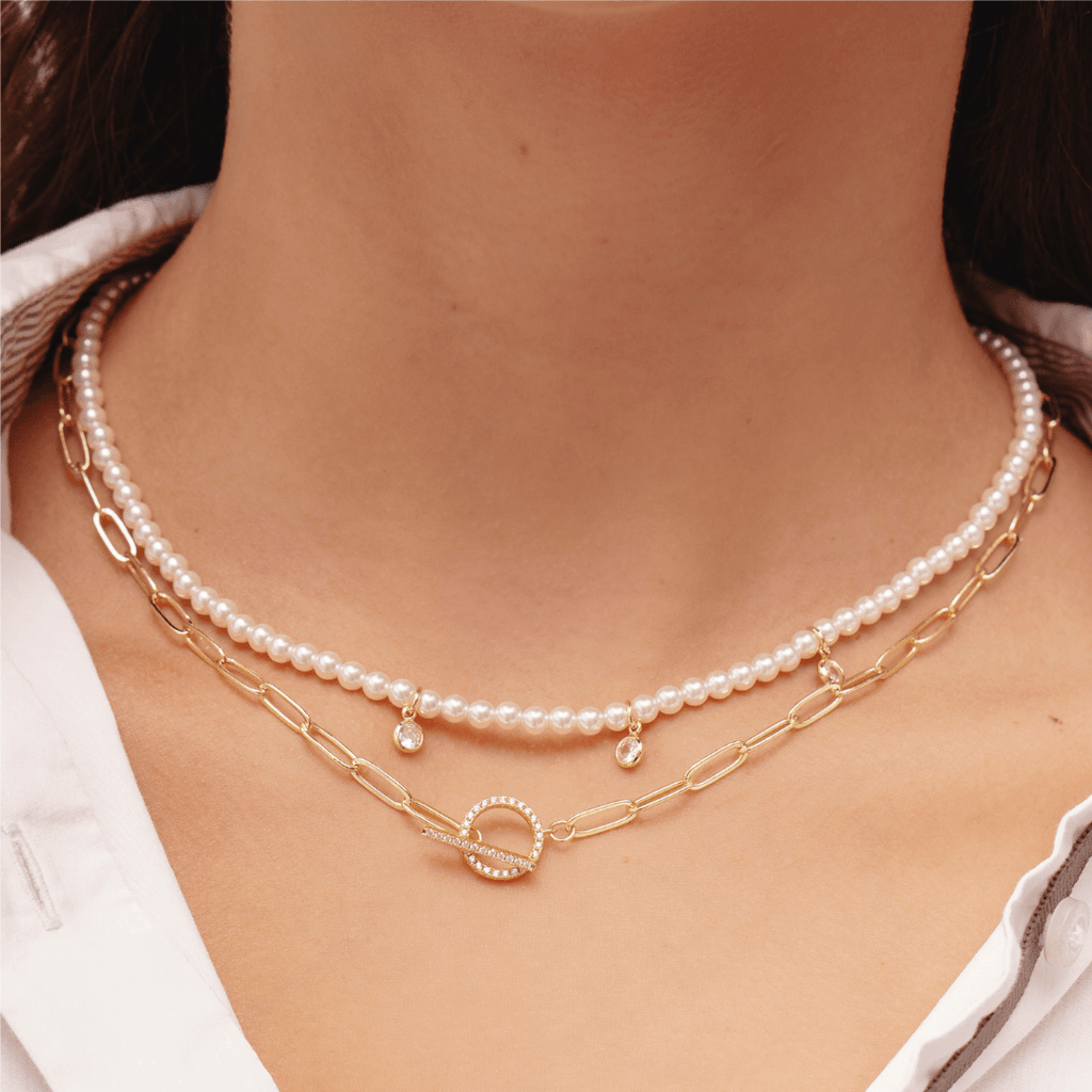 Evry Jewels Golden Horizon Necklace