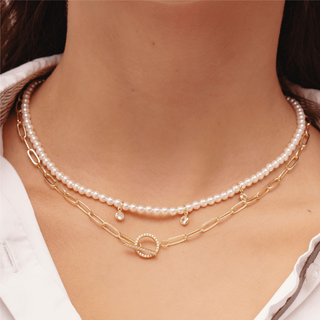 Evry Jewels Golden Horizon Necklace