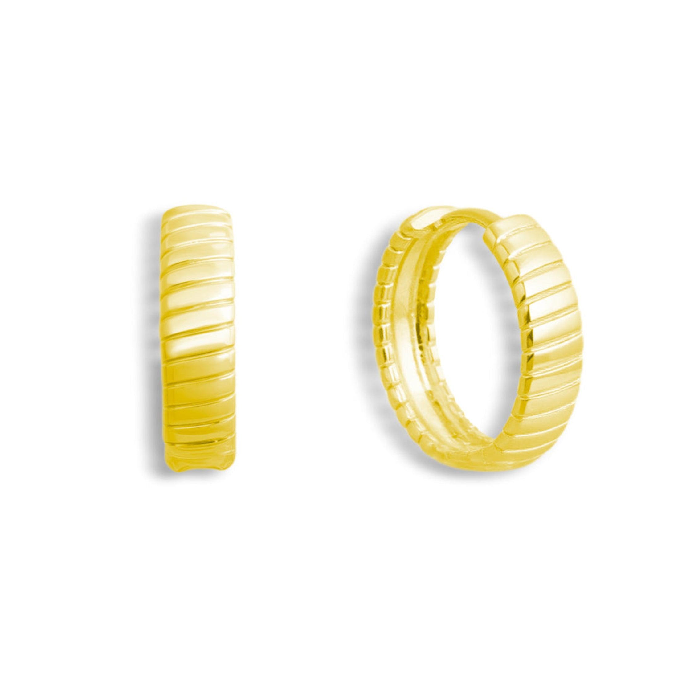 Evry Jewels Golden Hoop Earrings