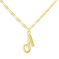 Evry Jewels Golden Letter Necklace