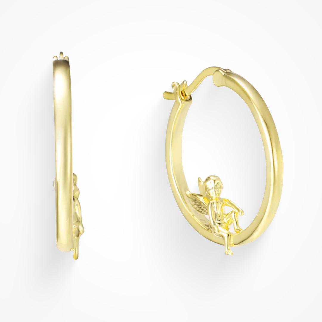 Evry Jewels Guardian Angel Earrings