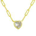 Evry Jewels Heart in Chains Necklace