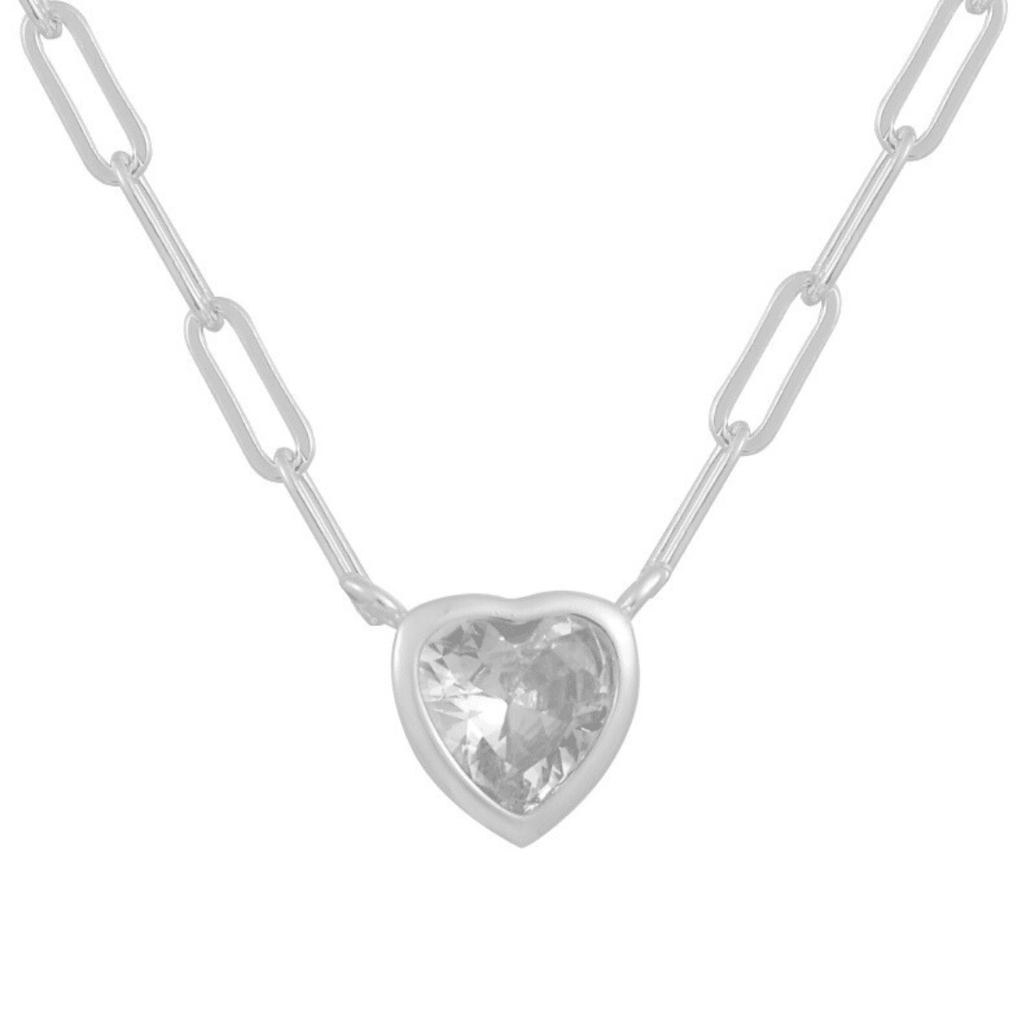 Evry Jewels Heart in Chains Necklace