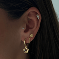 Evry Jewels Hibiscus Earrings