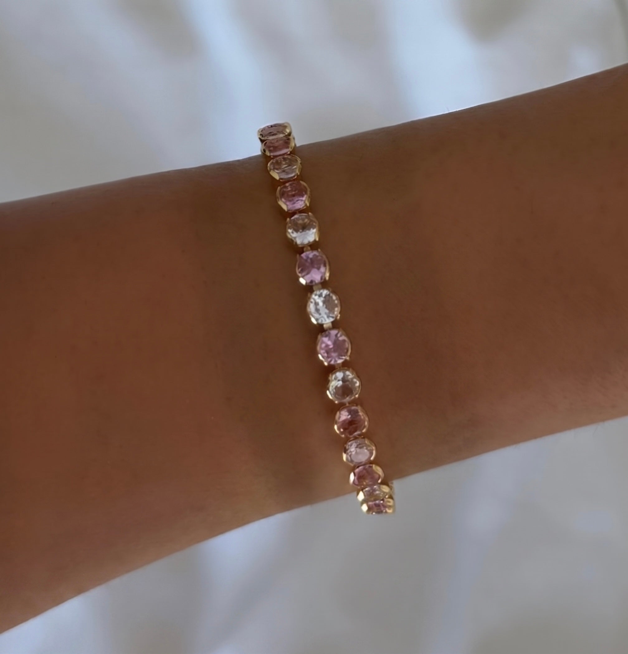 Evry Jewels High-Shine Tennis Bracelet
