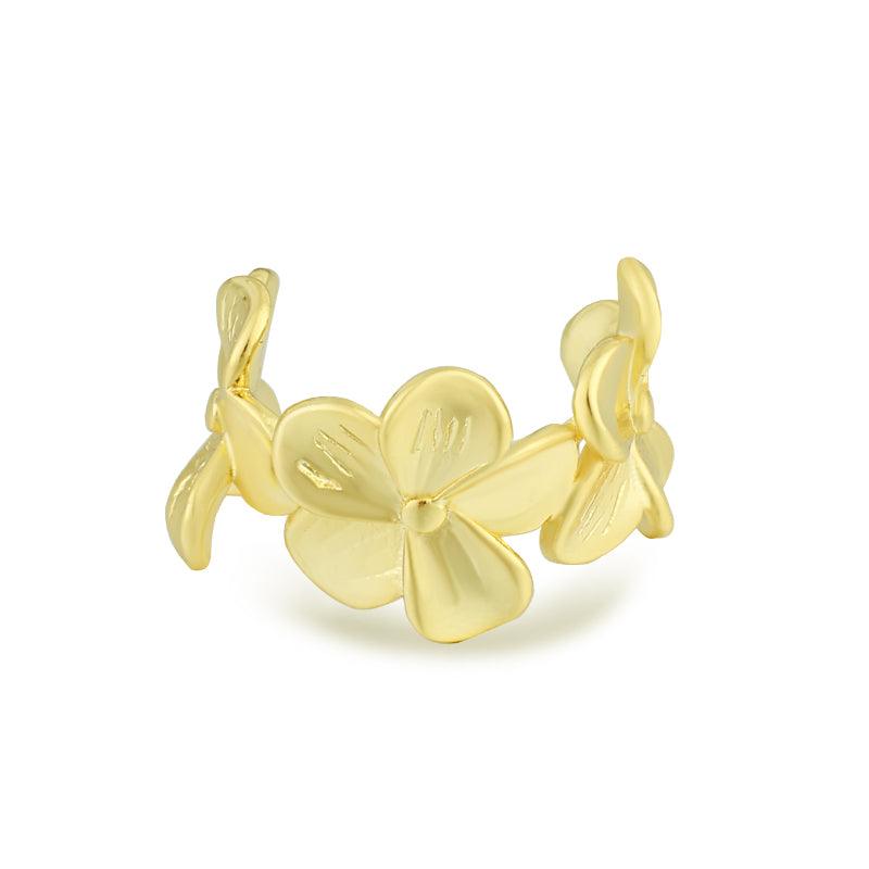 Evry Jewels Hibiscus Ear Cuff